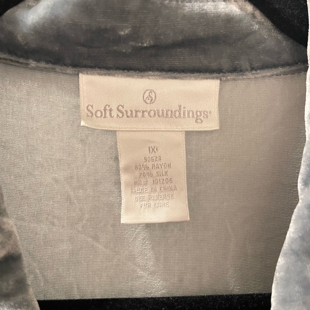 Velvet Blue Gray Women's Top - Picture 4 of 4